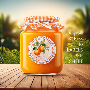 hausgemachte Marmelade-Konservierung für Orange 3  Aufkleber