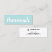 Hausgemachte minimalistisch-moderne, einfache Past Mini Visitenkarte (Vorne/Hinten)