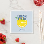 Hausgemachte Modern Blue Liebe Limoncello Liquor Serviette (Beispiel)