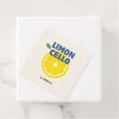 Hausgemachte Modern Creme Liebe Limoncello Liquor Geschenkanhänger (Beispiel)