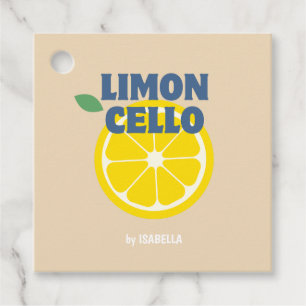 Hausgemachte Modern Creme Liebe Limoncello Liquor Geschenkanhänger