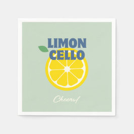 Hausgemachte Moderne Minze Limoncello Liquor Serviette