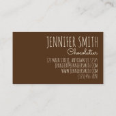 Hausgemachte Ohio Buckeye-Buttercreme aus Erdnuss Visitenkarte (Rückseite)