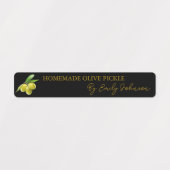 Hausgemachte Olive Pickle Thel Label Etiketten (Design 1)