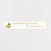 Hausgemachte Olive Pickle Thel Label Etiketten (Design 1)