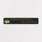 Hausgemachte Olive Pickle Thel Label Etiketten (Design 1)