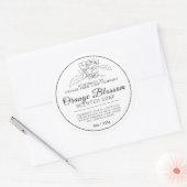 Hausgemachte Orangenblütenseife Runder Aufkleber (Umschlag)