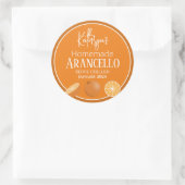 hausgemachte Orangenliköre/Lebensmittel/Produktken Runder Aufkleber (Tasche)