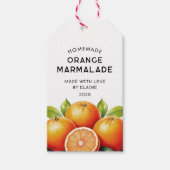 Hausgemachte Orangenmarmelade Geschenkanhänger (Vorderseite)