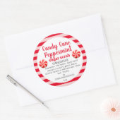 Hausgemachte Peppermint Mason Jar Sugar Scrub Labe Runder Aufkleber (Umschlag)