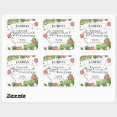 Hausgemachte Peppermint Moonshine Personalisiert Quadratischer Aufkleber (Blatt)