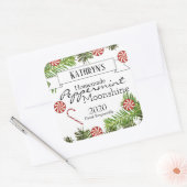 Hausgemachte Peppermint Moonshine Personalisiert Quadratischer Aufkleber (Umschlag)