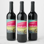 Hausgemachte personalisierte Etikettenfarbe Weinetikett (Flaschen)