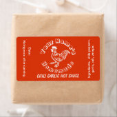 Hausgemachte Personalisierte Hot Sauce Labels Roos (Insitu)