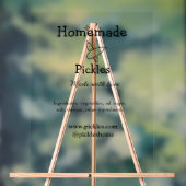 Hausgemachte Pflücke aus Liebe ergänzen Textseite Acrylschild (Neutral)