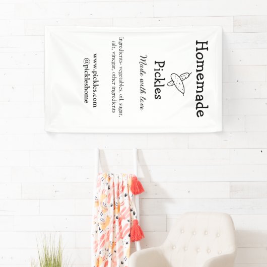 Hausgemachte Pflücke aus Liebe ergänzen Textseite Banner (Insitu)