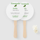 Hausgemachte Pflücke aus Liebe ergänzen Textseite Fächer (Vorne und Hinten)