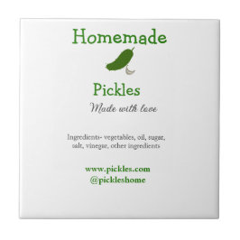 Hausgemachte Pflücke aus Liebe ergänzen Textseite Fliese