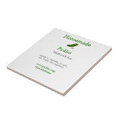 Hausgemachte Pflücke aus Liebe ergänzen Textseite Fliese (Seite)