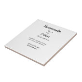 Hausgemachte Pflücke aus Liebe ergänzen Textseite Fliese (Seite)