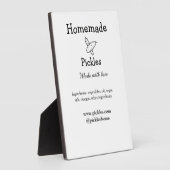 Hausgemachte Pflücke aus Liebe ergänzen Textseite Fotoplatte (Seite)