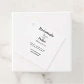 Hausgemachte Pflücke aus Liebe ergänzen Textseite Geschenkanhänger (Beispiel)