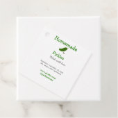 Hausgemachte Pflücke aus Liebe ergänzen Textseite Geschenkanhänger (Beispiel)