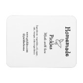 Hausgemachte Pflücke aus Liebe ergänzen Textseite Magnet (Horizontal)