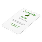 Hausgemachte Pflücke aus Liebe ergänzen Textseite Magnet (Linke Seite)