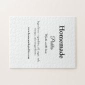 Hausgemachte Pflücke aus Liebe ergänzen Textseite Puzzle (Horizontal)