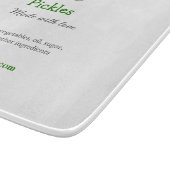 Hausgemachte Pflücke aus Liebe ergänzen Textseite Schneidebrett (Ecke)