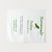 Hausgemachte Pflücke aus Liebe ergänzen Textseite Wandteppich (Vorderseite (Horizontal))