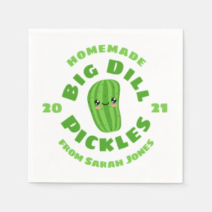 Hausgemachte Pickeln Serviette