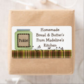 Hausgemachte Pickle Jar Labels (kundenspezifisch) (Insitu)