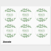 Hausgemachte Pickle Round-Aufkleber Runder Aufkleber (Blatt)