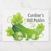 hausgemachte Pickles Lebensmitteletikett (Einzelnes Label)