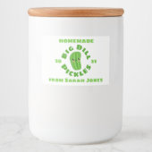 Hausgemachte Pickles Lebensmitteletikett (Vorderseite)