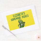 Hausgemachte Pickles Rechteckiger Aufkleber (Umschlag)