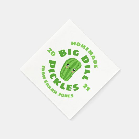 Hausgemachte Pickles Serviette (Ecke)