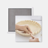 Hausgemachte Pie Crust Magnet (Vorderseite/Rückseite)