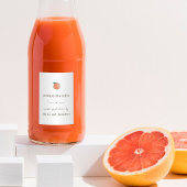 hausgemachte Pompelmocello Flasche Lebensmitteletikett