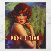 Hausgemachte Promotion Flapper Era Beach Lounge Weinetikett (Einzelnes Label)