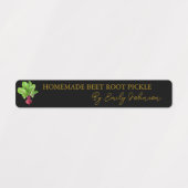 Hausgemachte Rübenwurzel-Siegel Etiketten (Design 2)