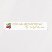 Hausgemachte Rübenwurzel-Siegel Etiketten (Design 1)