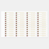 Hausgemachte Rübenwurzel-Siegel Etiketten (Blatt)