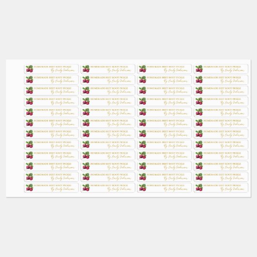 Hausgemachte Rübenwurzel-Siegel Etiketten (Blatt)