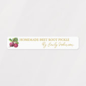 Hausgemachte Rübenwurzel-Siegel Etiketten (Design 2)