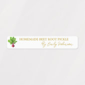 Hausgemachte Rübenwurzel-Siegel Etiketten (Design 1)