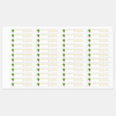 Hausgemachte Rübenwurzel-Siegel Etiketten (Blatt)