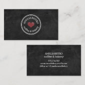 Hausgemachte rustikale Logo angepasste Tafel einfa Visitenkarte (Vorne/Hinten)